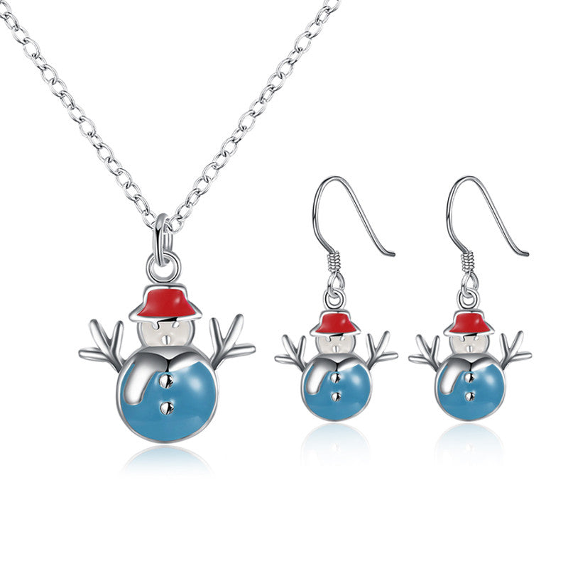 Kerstique – Kerst Sieradenset met Ketting en Oorbellen voor Dames