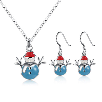 Kerstique – Kerst Sieradenset met Ketting en Oorbellen voor Dames
