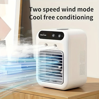 CoolBreeze Mini Luchtkoeler USB Vernevelaar Compact Bureau Ventilator