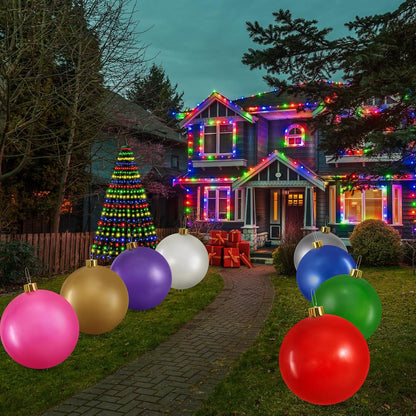 KerstBol Opblaasbare Kerstdecoratie met Bevestigingsset