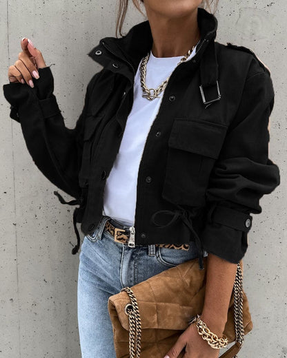 Yara Dames Cropped Bomberjack – Stoer Jack voor Herfst