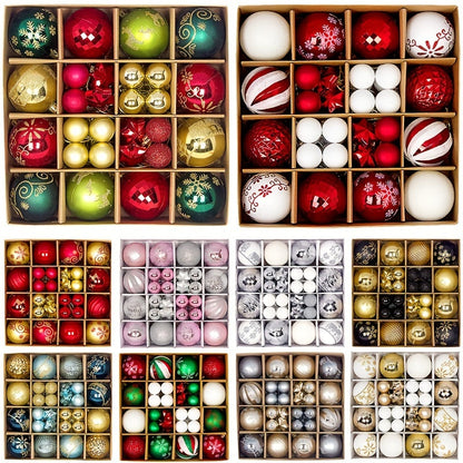 Kerstballen Set – Plastic Hangende Versieringen