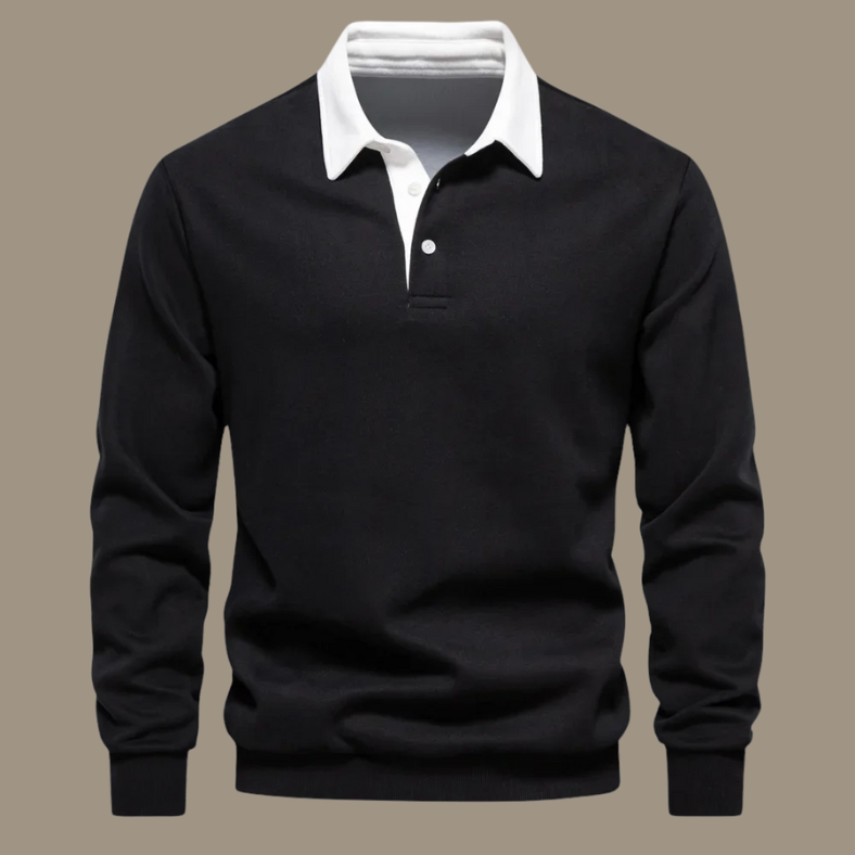 Elegante Heren Polosweater Lodewijk met Comfortabele Pasvorm