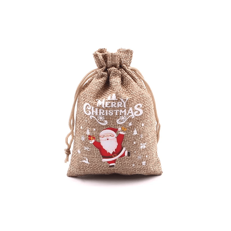 Gezellige Kerstzak voor Kerstcadeaus 10x14cm