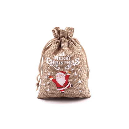 Gezellige Kerstzak voor Kerstcadeaus 10x14cm