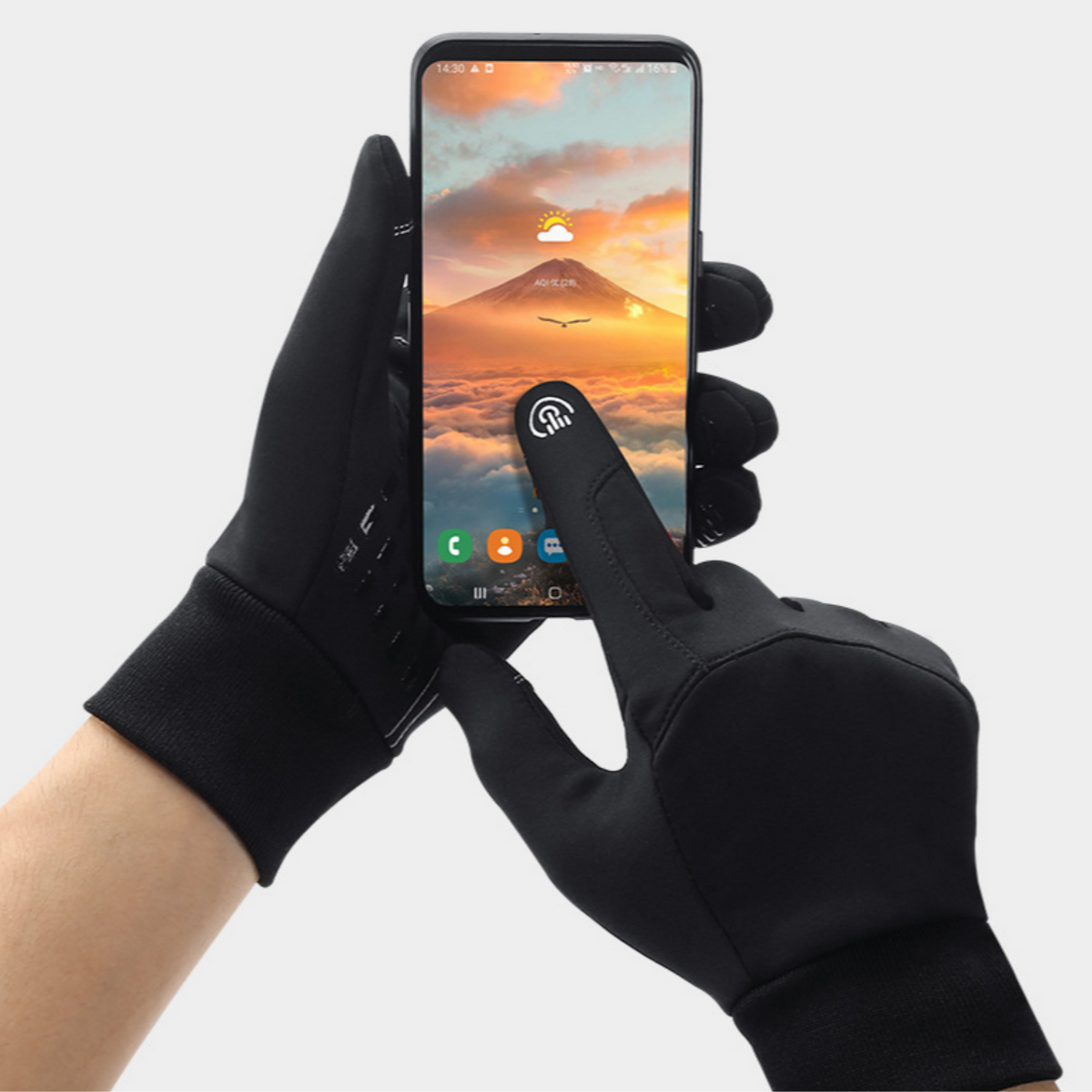 Dames- en herenhandschoenen Veldgrip met Touchbediening voor Buiten