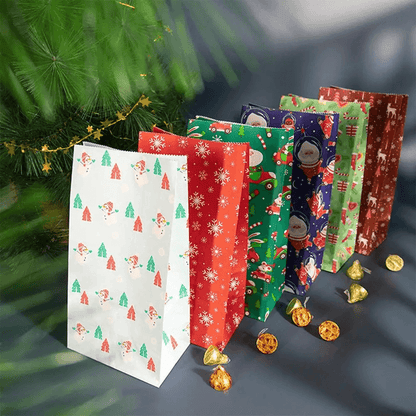 Nienke Kerstcadeautassen – 24-delige Set met Feestelijke Ontwerpen