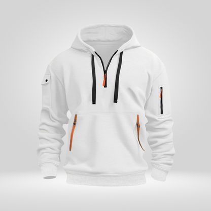 Norven Heren Hoodie met Halve Rits – Urban en Comfortabel