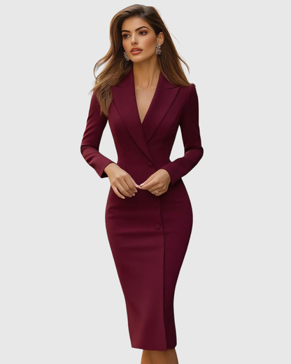 Seleneva | Elegante Maatwerk Midi Jurk