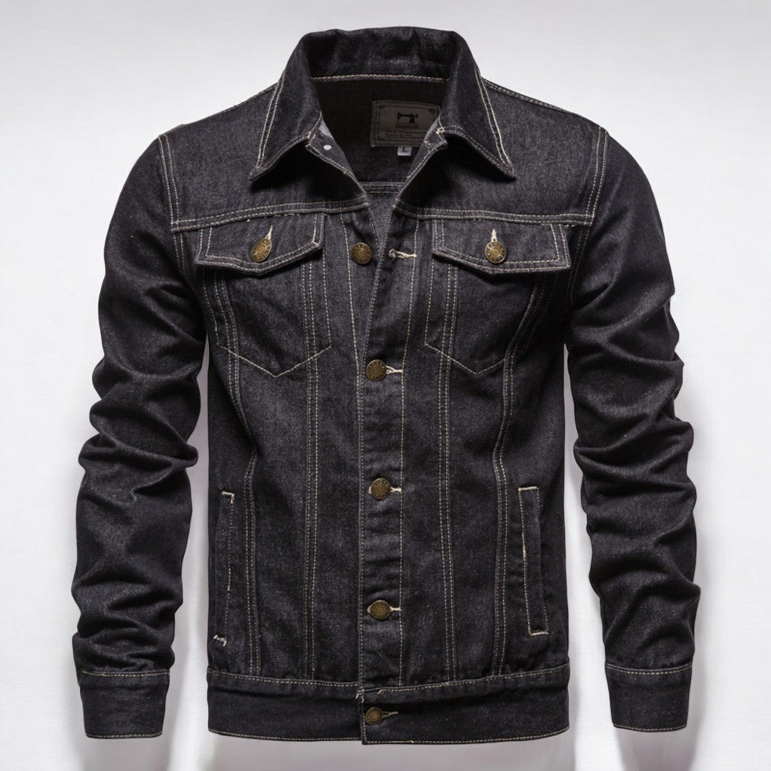 Heren Klassieke Jeansjack – Tijdloze Stijl voor Dagelijks Gebruik