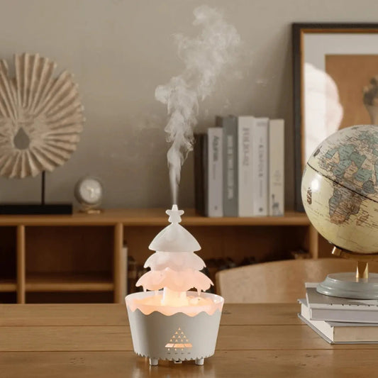 Kerstboom Aroma Diffuser – USB Luchtbevochtiger met LED Licht