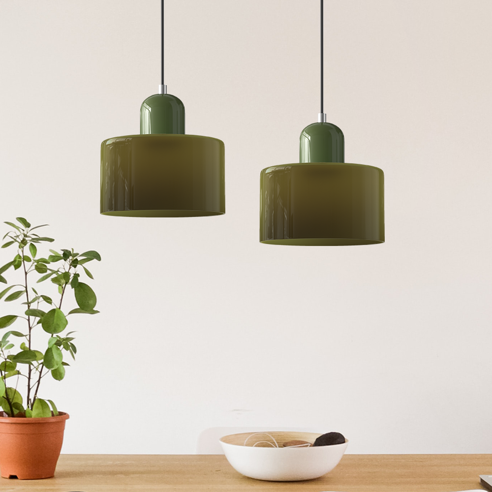 Bauhaus Glas Hanglamp | Modern Klotdesign | Verstelbare Hanglamp | Brick by Brick