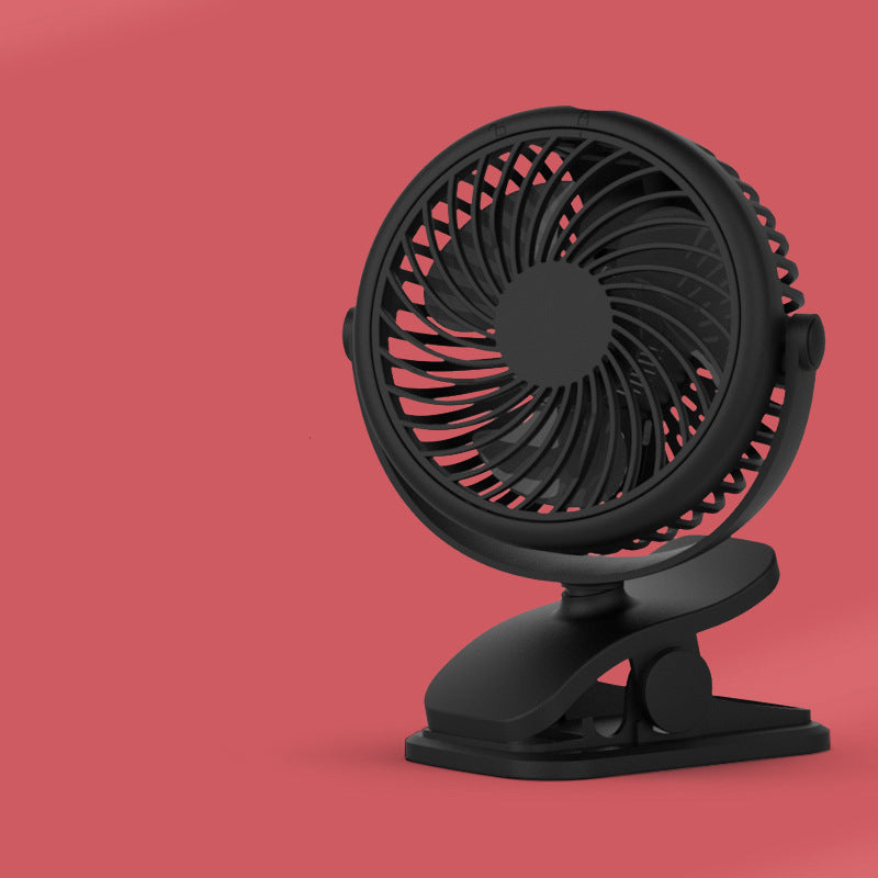 BriesKlem USB Klemventilator Draadloos 360° Oplaadbaar en Draaibaar