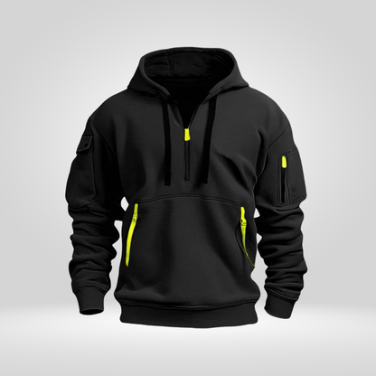 Norven Heren Hoodie met Halve Rits – Urban en Comfortabel