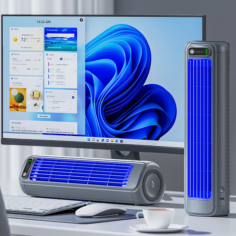 KoelBries Draagbare Luchtkoeler Oplaadbaar Compact Ventilatormodel