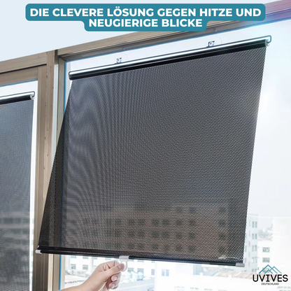 LumiShade Zonwerend Rolgordijn – UV-Bescherming met Zuignappen 45x125 cm