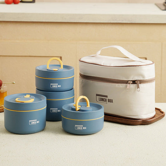 Warmio Lunchbox – Geïsoleerde RVS Lunchbox met Draagtas