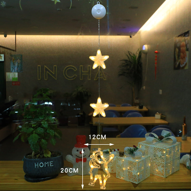 Kerst Raamverlichting met Zuignap – 10 LED Warm Wit