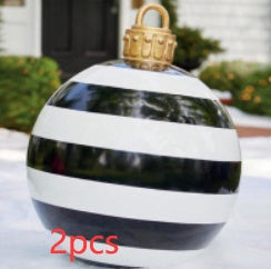 Grote Opblaasbare Kerstbal voor Buiten, 60 cm, Meerkleurig