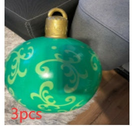 Grote Opblaasbare Kerstbal voor Buiten, 60 cm, Meerkleurig