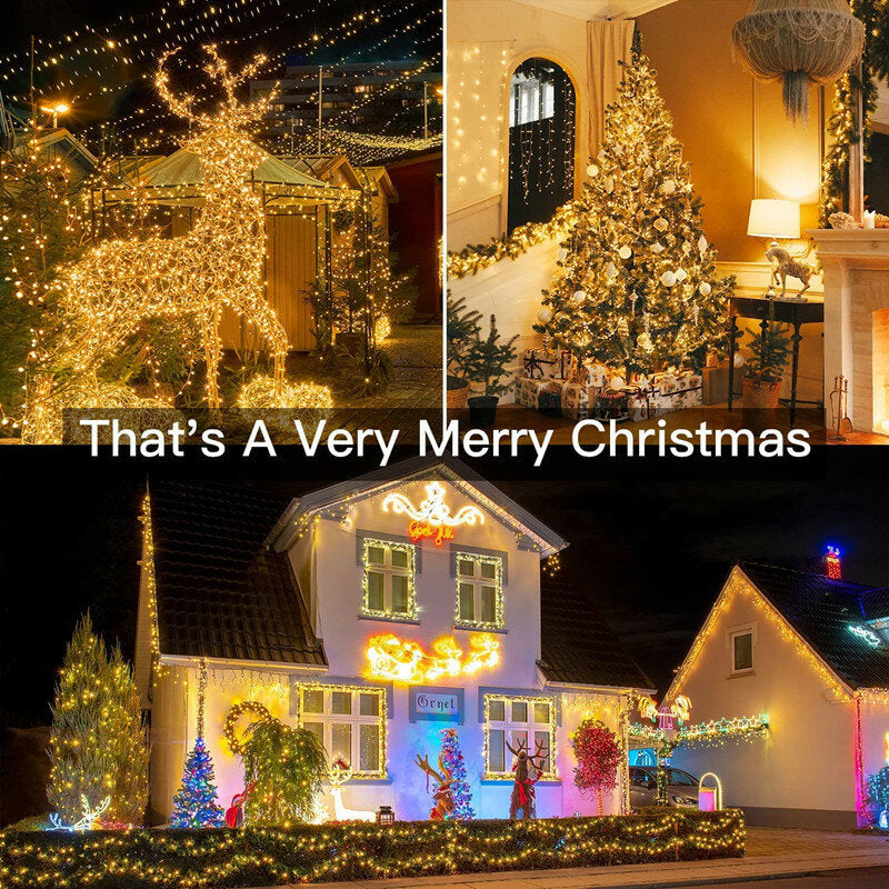 Lichtgloed Nova – LED Kerstlichtslinger met 12 Lichtmodi voor Binnen en Buiten
