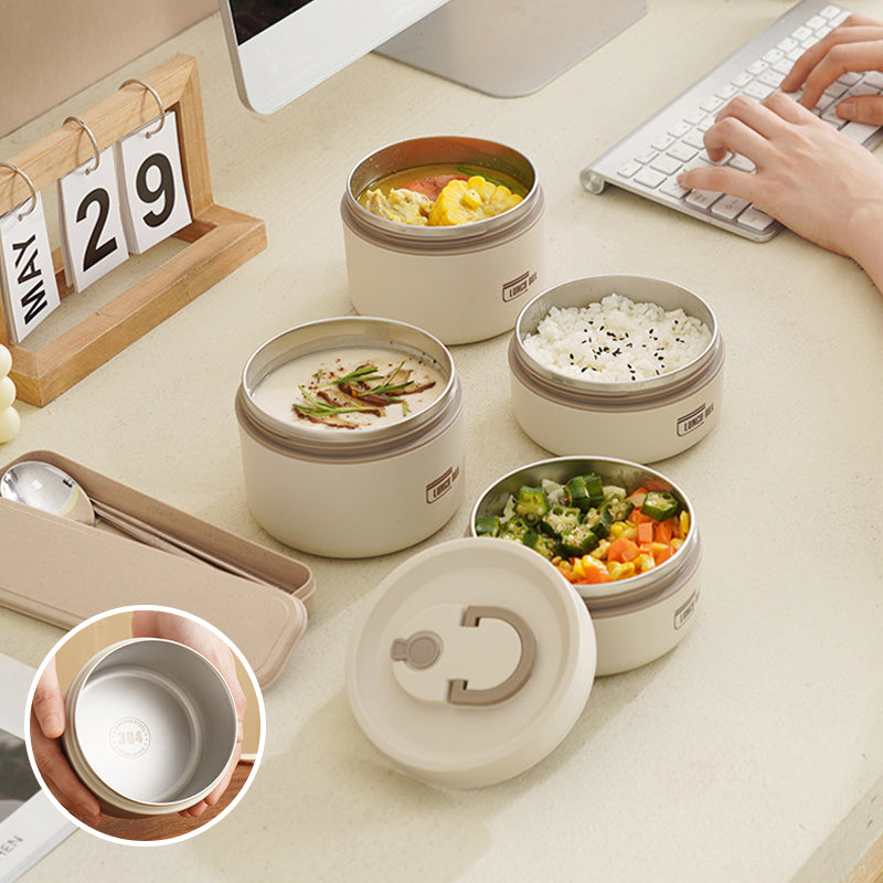 Warmio Lunchbox – Geïsoleerde RVS Lunchbox met Draagtas