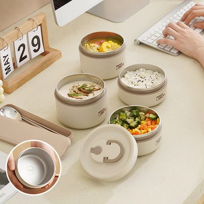 Warmio Lunchbox – Geïsoleerde RVS Lunchbox met Draagtas