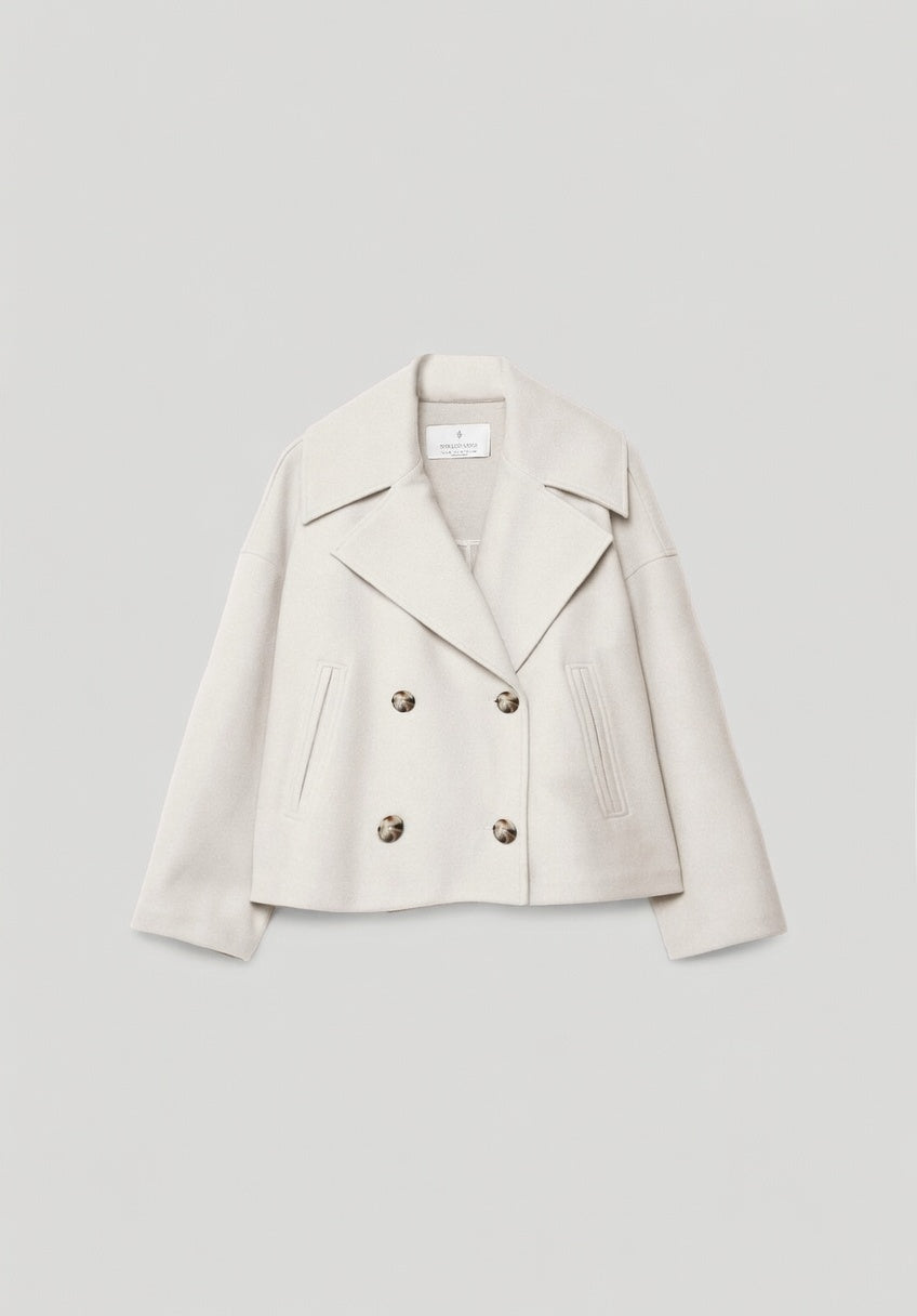 Valmira Korte Double-Breasted Jas voor Dames