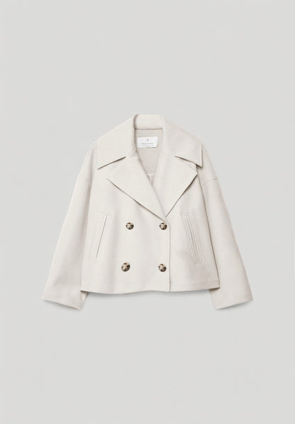 Valmira Korte Double-Breasted Jas voor Dames