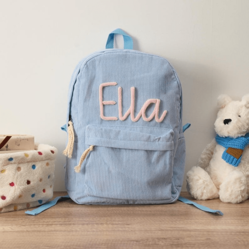 BloesemSchool Gepersonaliseerde Schoudertas met Bloemenprint voor School