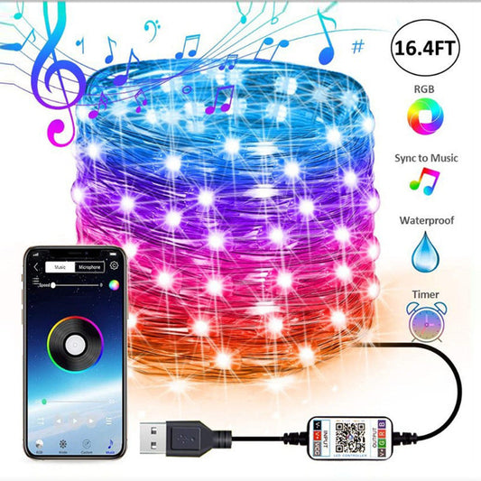 Slimme LED Kerstverlichting 10 of 20 Meter met App en Muziek