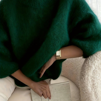 Damestrui Elegant Lange Mouwen Oversized Gebreid Herfst/Winter – Casual Stijl