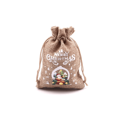 Gezellige Kerstzak voor Kerstcadeaus 10x14cm