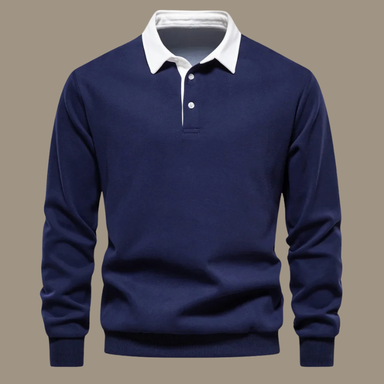 Elegante Heren Polosweater Lodewijk met Comfortabele Pasvorm