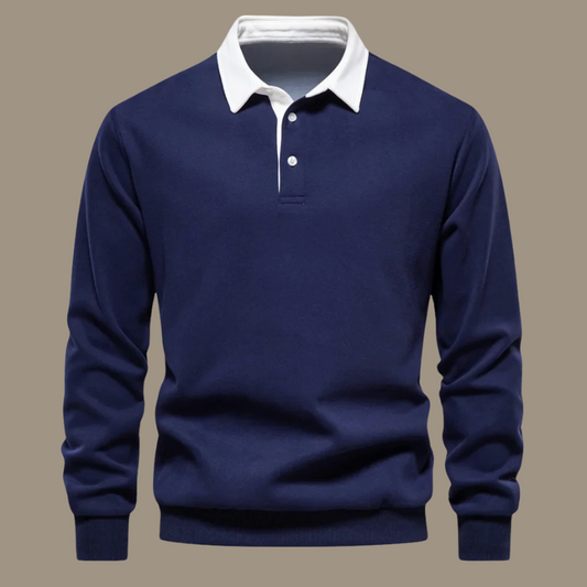 Elegante Heren Polosweater Lodewijk met Comfortabele Pasvorm