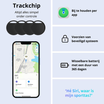 VindiGo Bluetooth Tracker Sleutelvinder met App en Oplaadbare Batterij