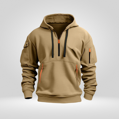 Norven Heren Hoodie met Halve Rits – Urban en Comfortabel