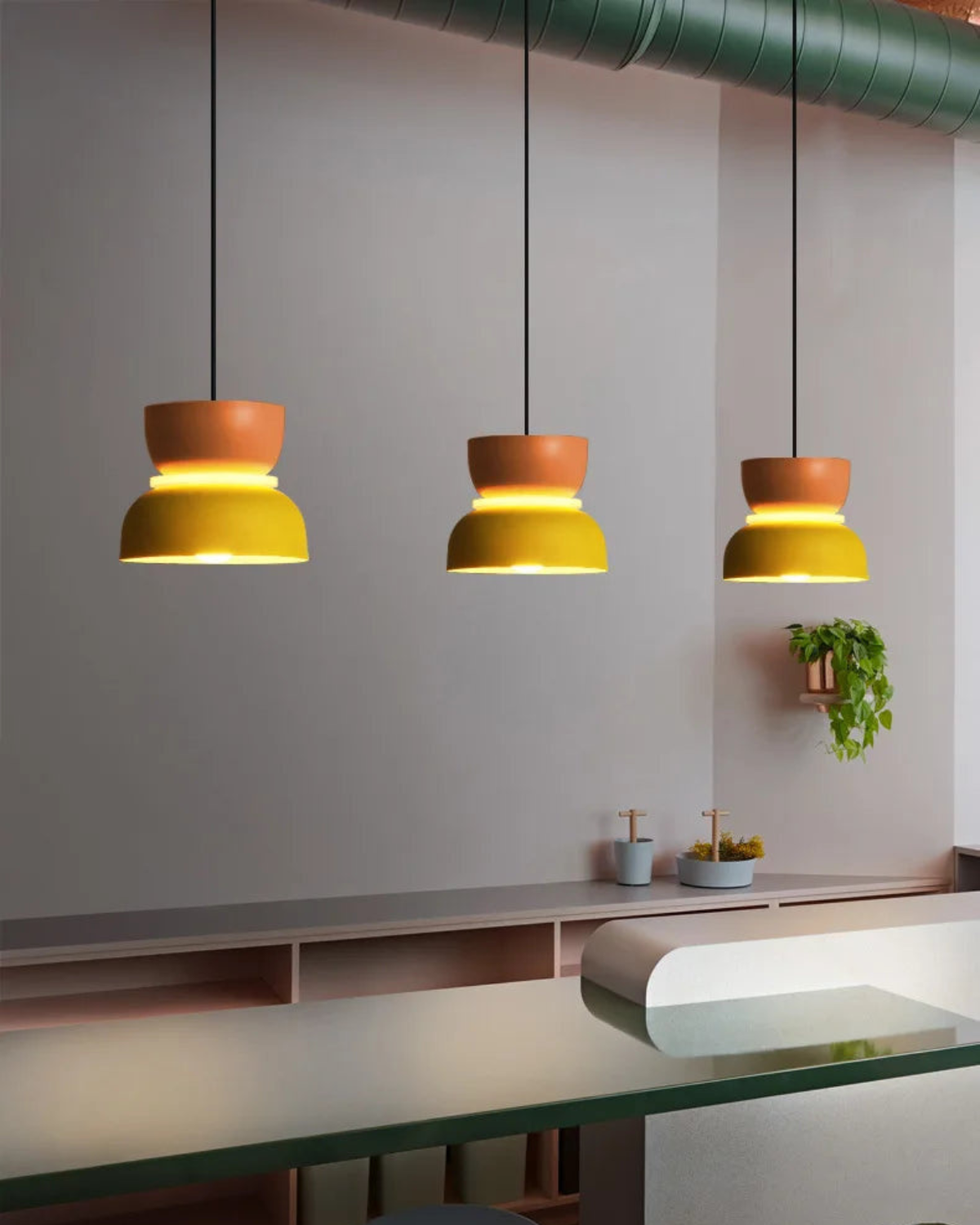 Sculpturale Hanglamp Calyra – Japandi Design in Hout