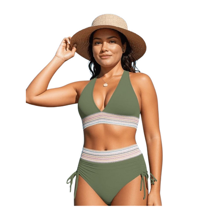 ShapeLuna Dames Bikini met Hoge Taille en Shaping-effect