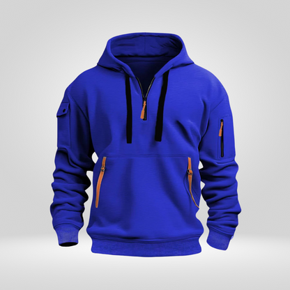 Norven Heren Hoodie met Halve Rits – Urban en Comfortabel