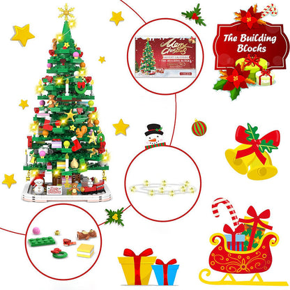 Kerstboom Adventskalender Bouwset – 1102 Onderdelen en 24 Dozen