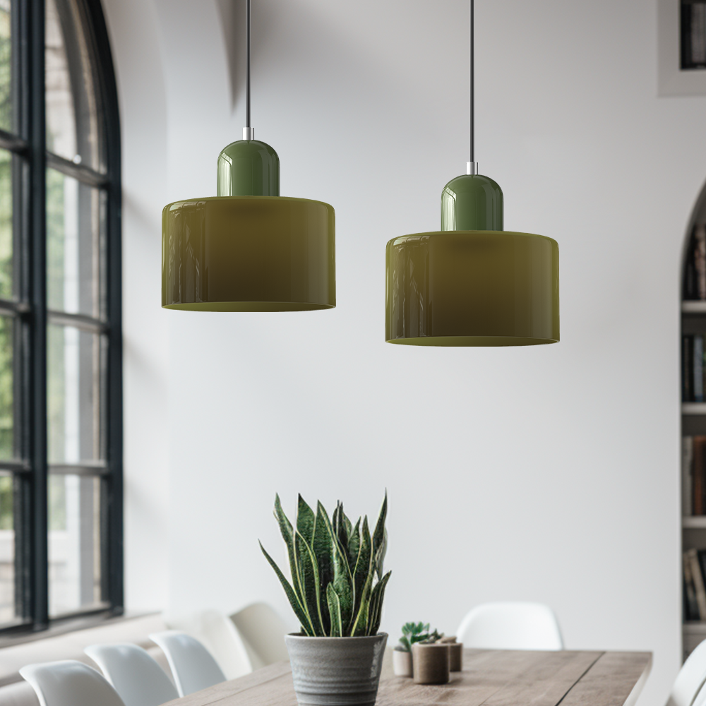 Bauhaus Glas Hanglamp | Modern Klotdesign | Verstelbare Hanglamp | Brick by Brick