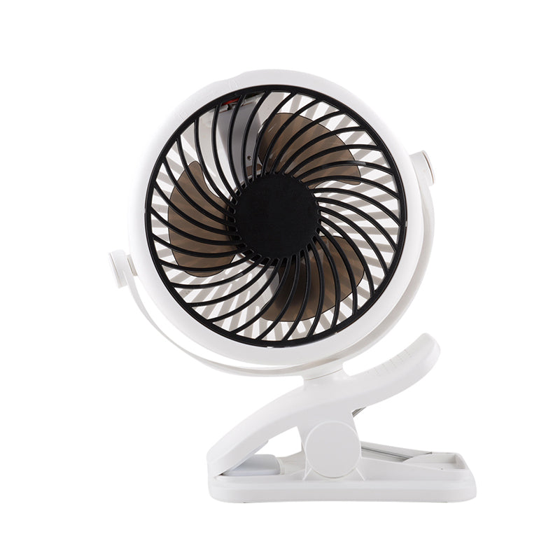 BriesKlem USB Klemventilator Draadloos 360° Oplaadbaar en Draaibaar