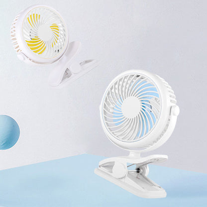 BriesKlem USB Klemventilator Draadloos 360° Oplaadbaar en Draaibaar