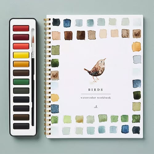 AquarelStart Schilderpakket voor Beginners met Werkboek en Verf