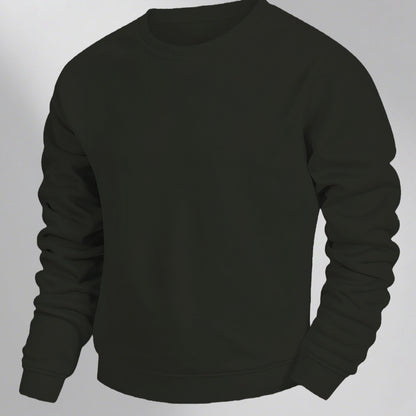 Heren Classic Crewneck Pullover Sweatshirt