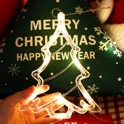 Kerstlichtje Raamster – Warm Witte LED Kerstlamp met Zuignap