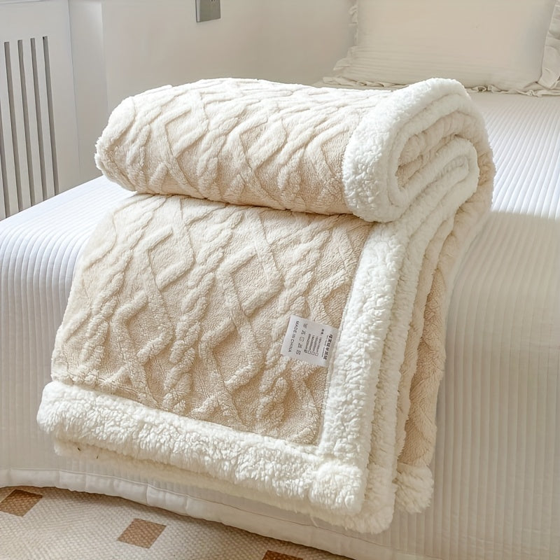 ZachtNest Omkeerbare Fleece Deken – Warme Plaid voor Alle Seizoenen