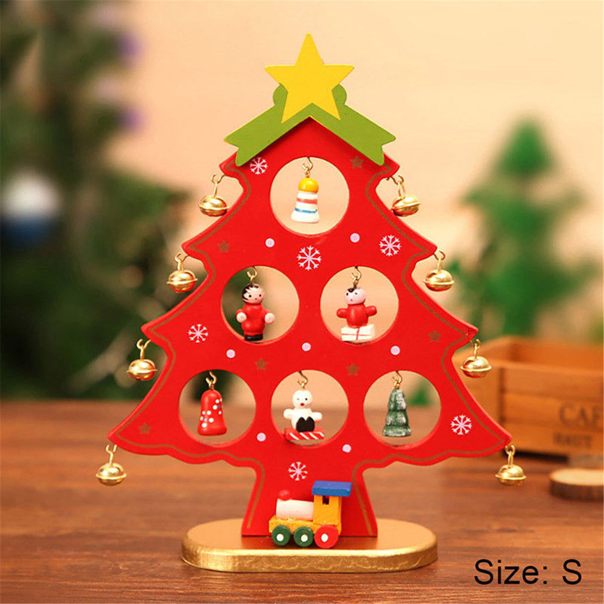 Kerstboomhoutje – Houten Kerstdecoratie DIY 11,5 cm