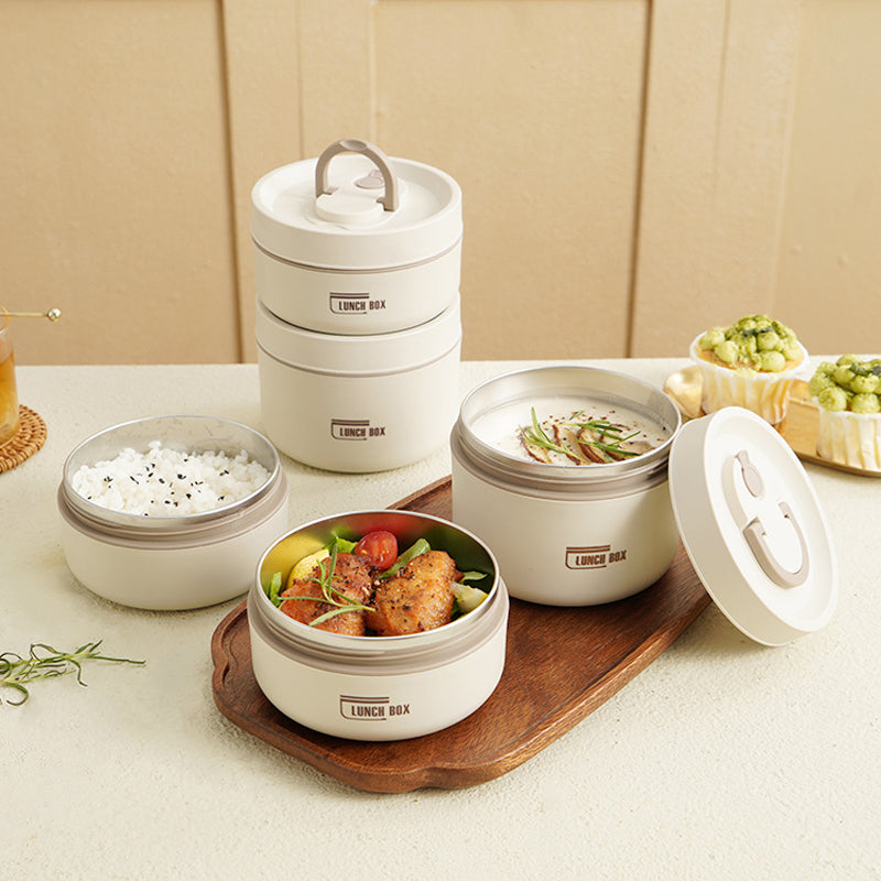 Warmio Lunchbox – Geïsoleerde RVS Lunchbox met Draagtas